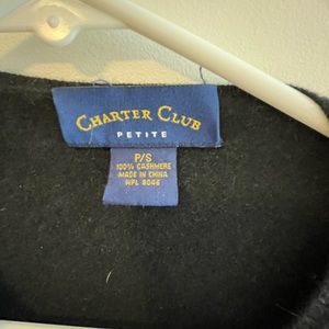 100% cashmere cardigan in black